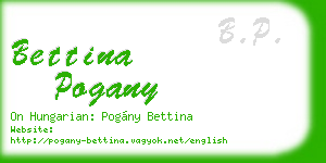 bettina pogany business card